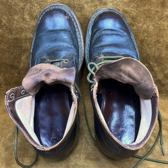 Vintage White’s Semi Dress Brownish Black Distressed Ankle Boots - Picture 14 of 14